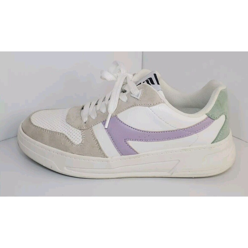 Fabletics Womens Sneakers Sz 8 White Purple Athletic
